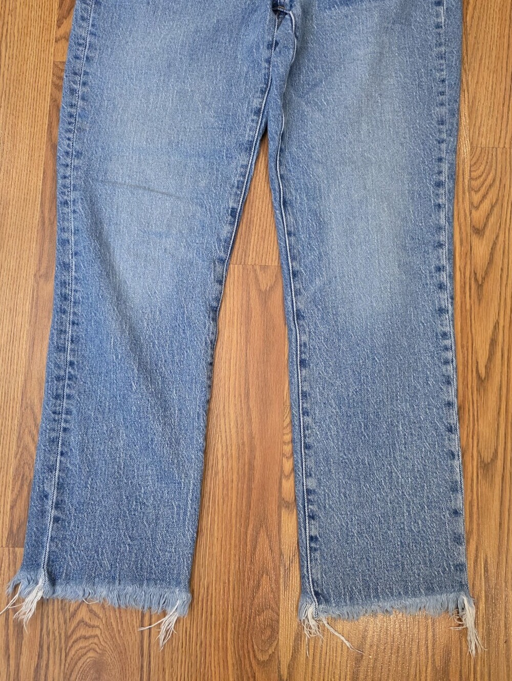 Madewell The Perfect Vintage Jean Women's Size 28 High Rise Frayed Raw Jeans - Picture 4 of 13